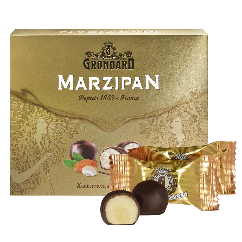  TM Grondard      (10836) Конфеты глазированные Марципановые Классика, 126г    в Белово