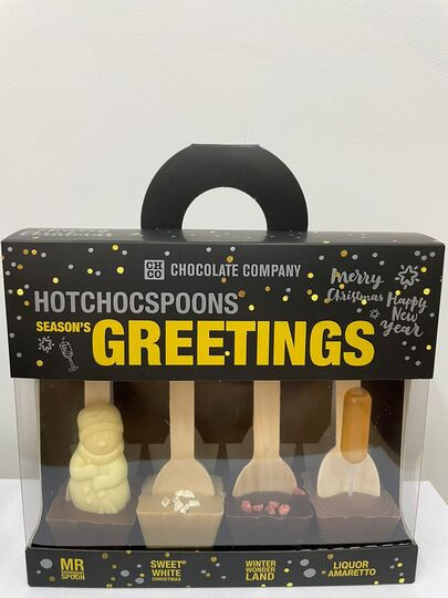  Набор шоколадных ложек «SEASON`S GREETINGS» (4 ложки по 50 гр), 200гр в Белово