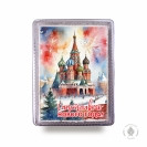 №1 Пряник 600г новогодний Храм Василия Блаженного (в подарочной пластиковой упаковке) в Белово